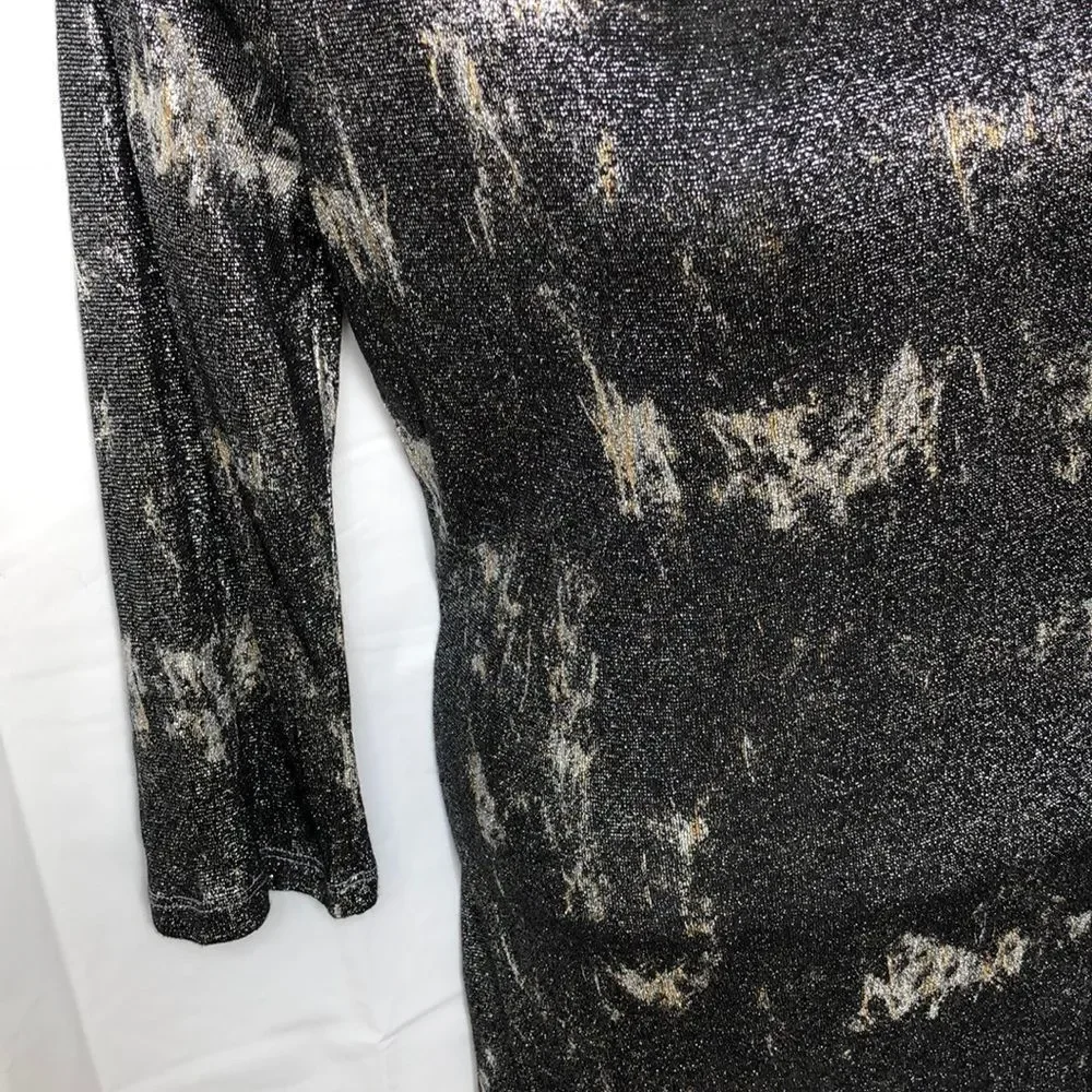 Buckle BKE Boutique shimmering lace blouse size Lg - Picture 4 of 8